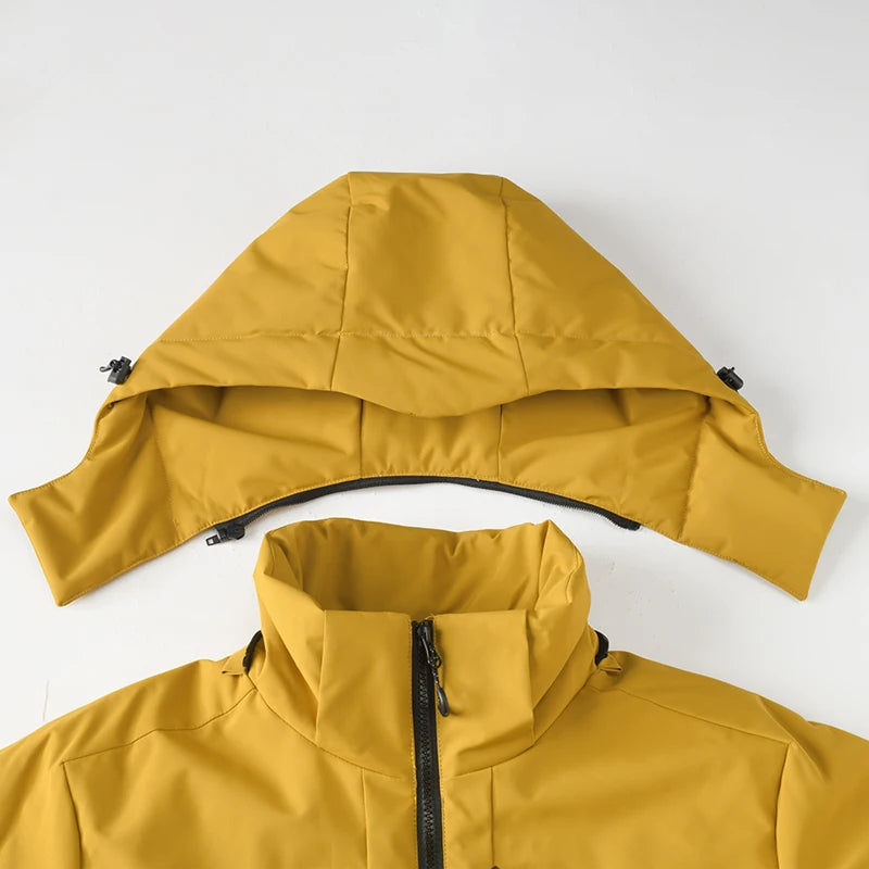 Campera Rompeviento Impermeable de Polar