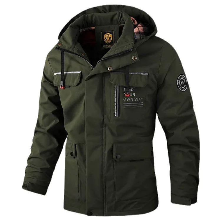 Campera Rompeviento con Capucha Soft Shell