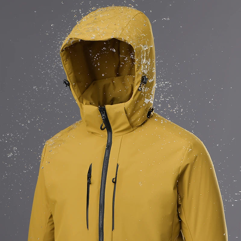 Campera Rompeviento Impermeable de Polar