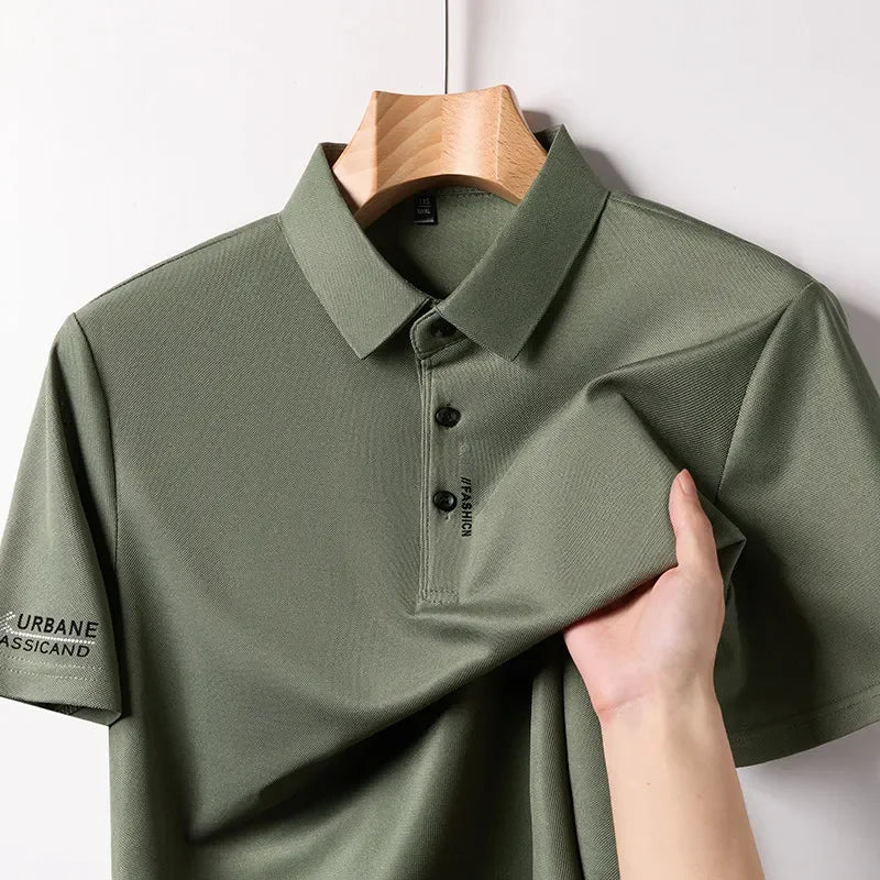 Hombre S Business Casual Corta Sleeved Camisa