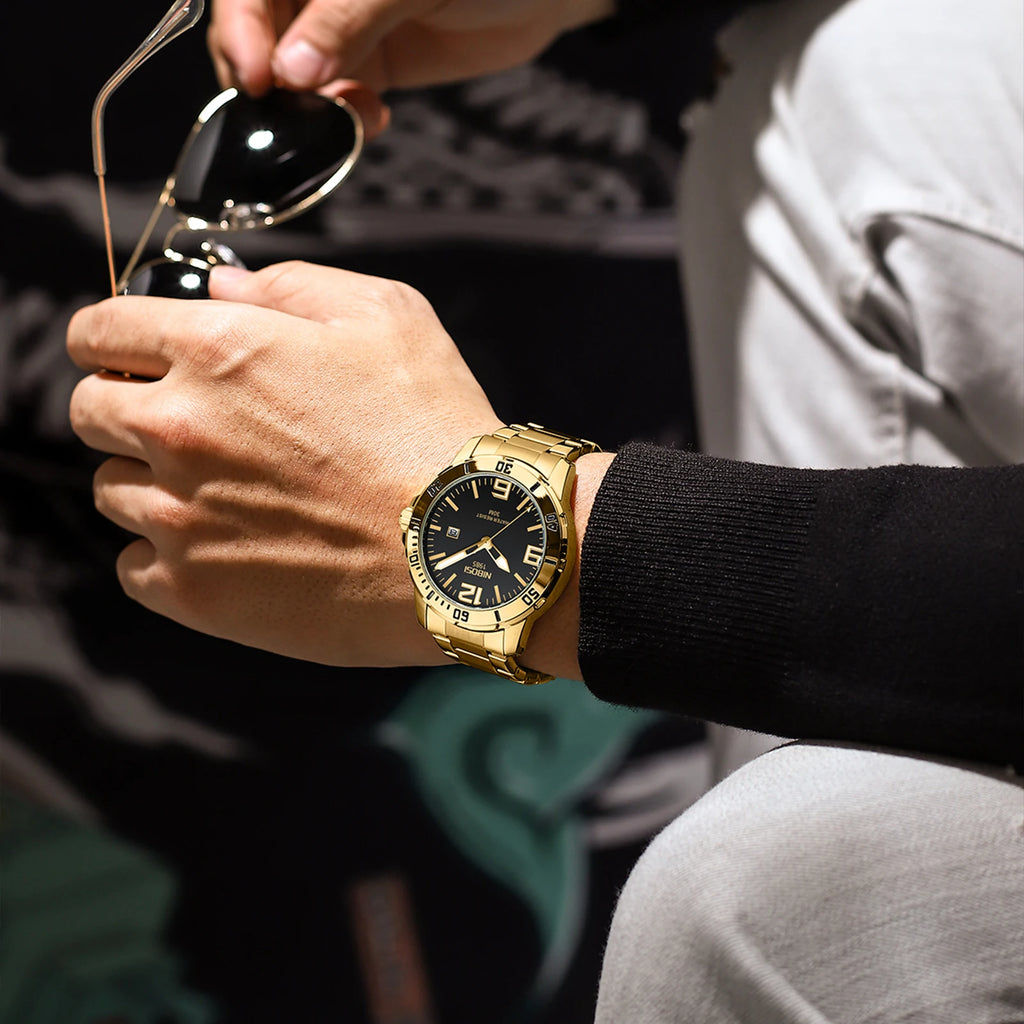 Reloj de Cuarzo de Acero Inoxidable Premium