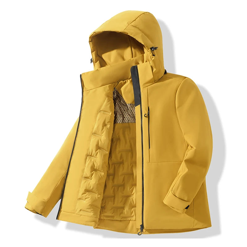Campera Rompeviento Impermeable de Polar