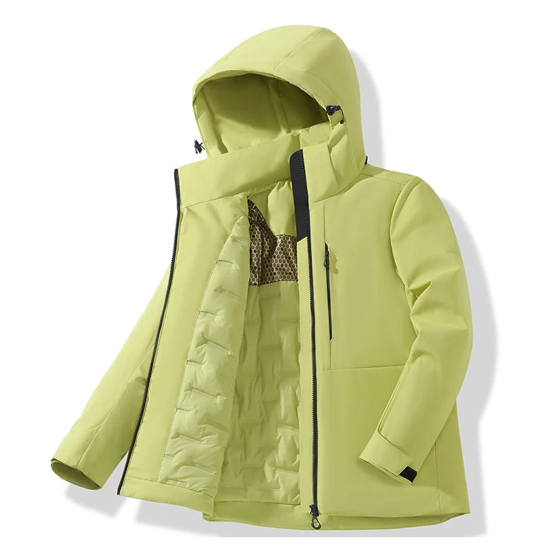 Campera Rompeviento Impermeable de Polar
