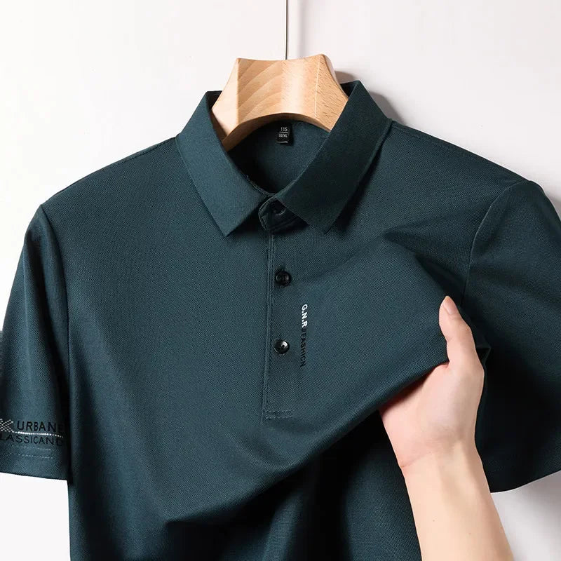 Hombre S Business Casual Corta Sleeved Camisa