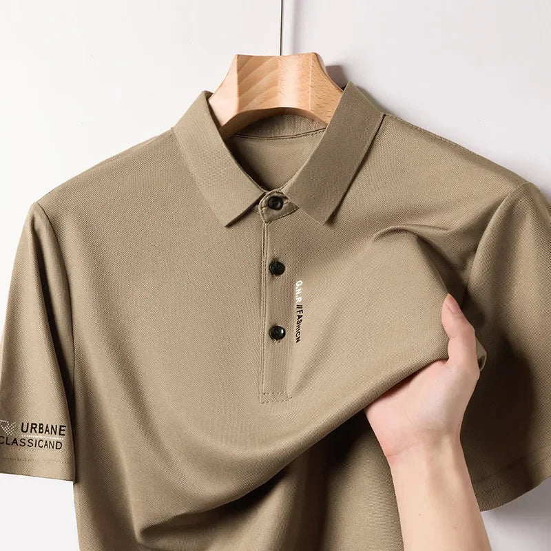 Hombre S Business Casual Corta Sleeved Camisa