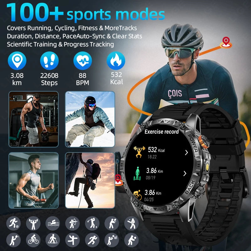 Smartwatch Militar IP68 Batería 1000mAh