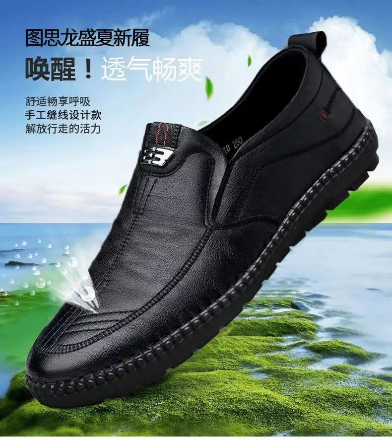 Mocasines de Cuero PU Antideslizantes
