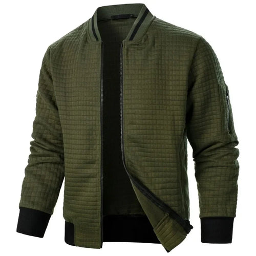 Campera Bomber con Cierre Cuello Mao