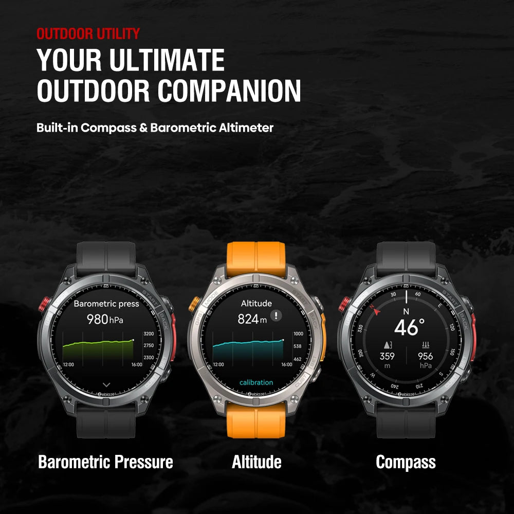 Smartwatch GPS AMOLED con Brújula
