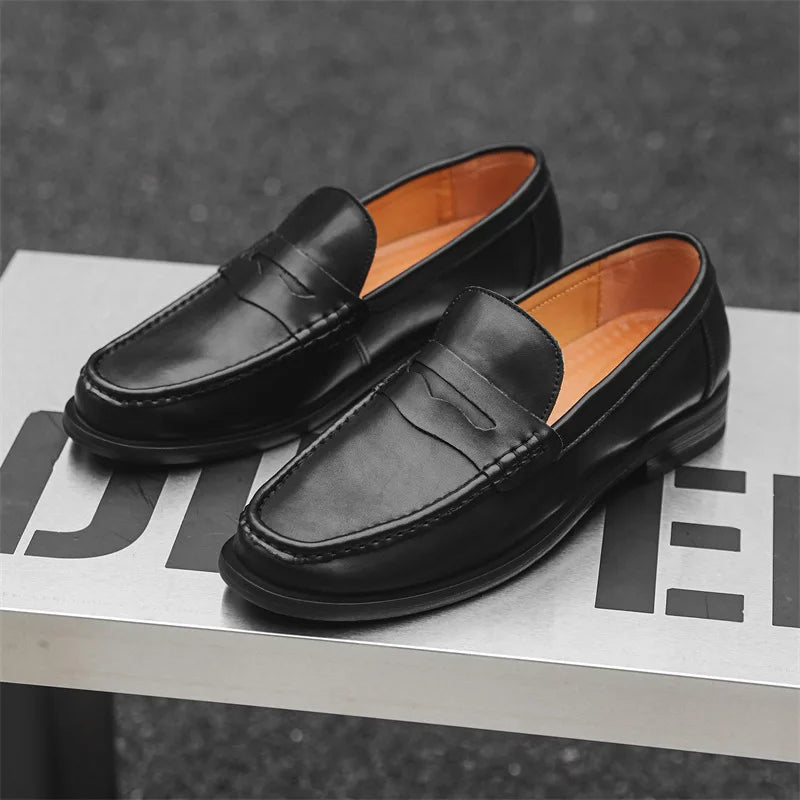 Mocasines de Conducción Slip-On de Cuero PU