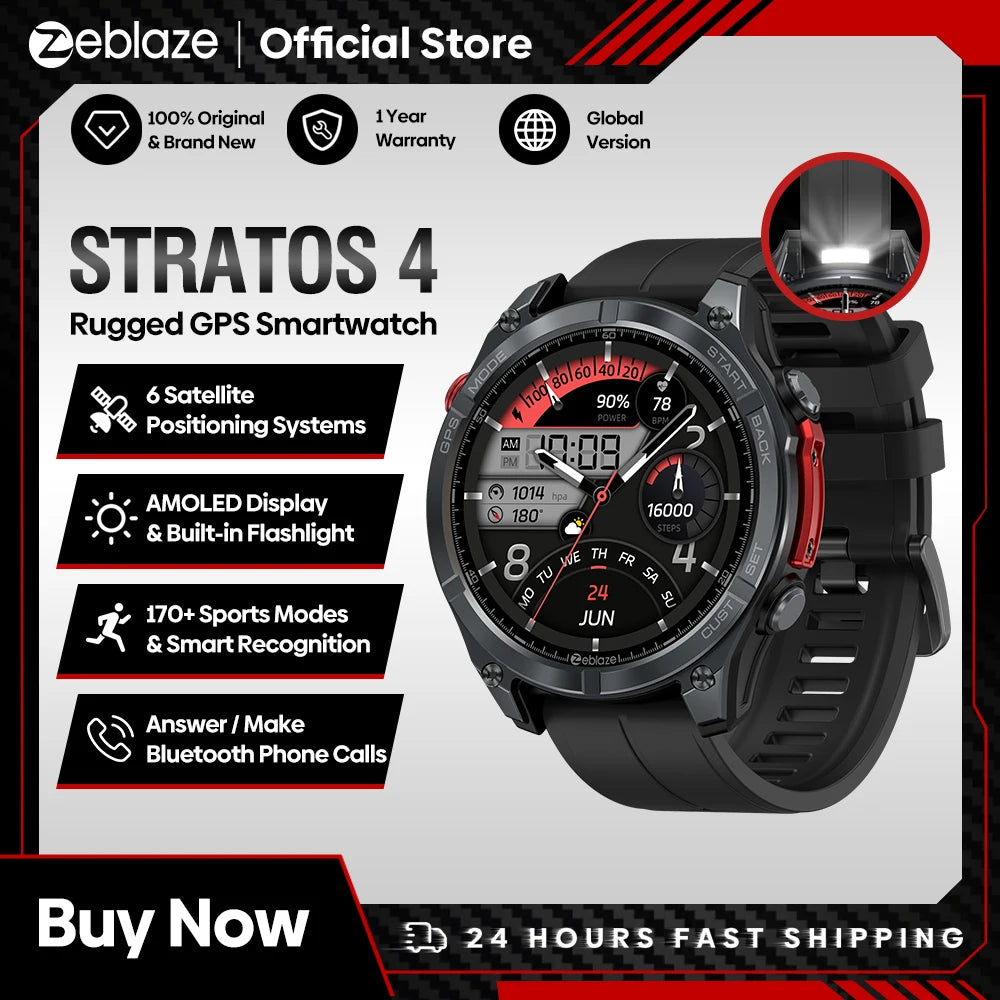 Smartwatch GPS AMOLED con Brújula