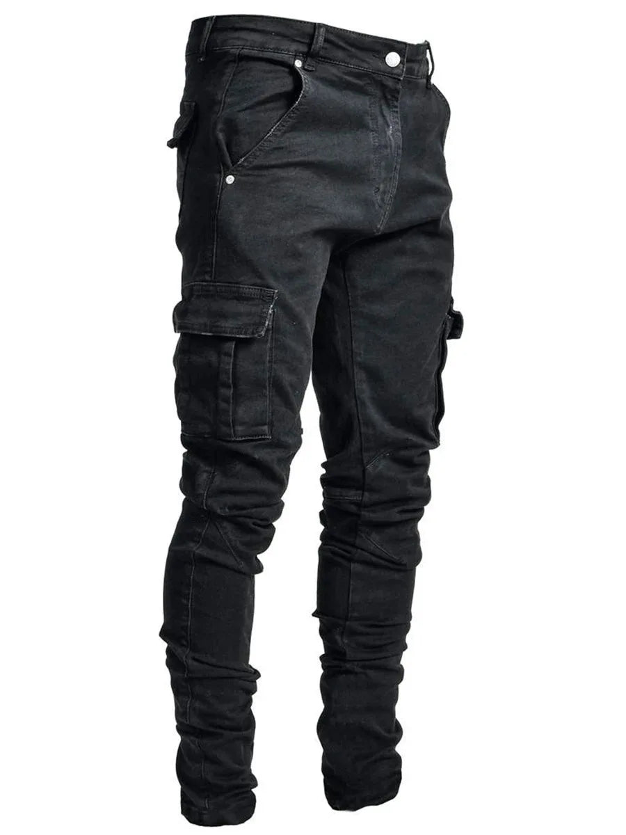 Jean Cargo Multibolsillos Washed