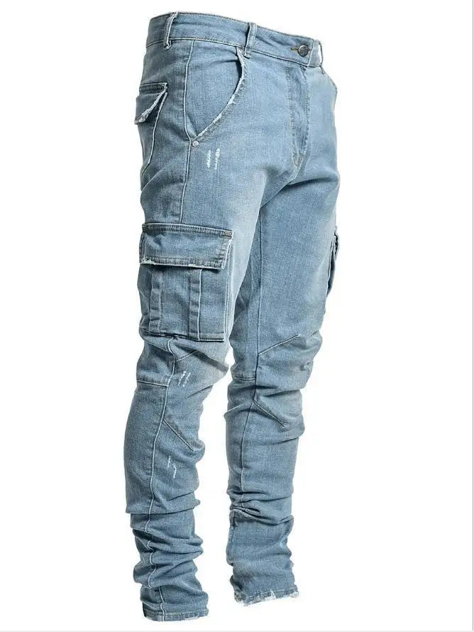 Jean Cargo Multibolsillos Washed